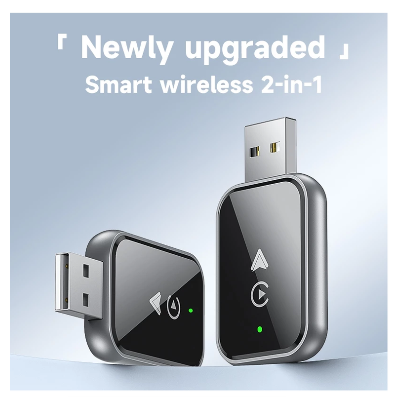 Wireless CarPlay Adapter 2in1 Wired to Wireless CarPlay Adapter