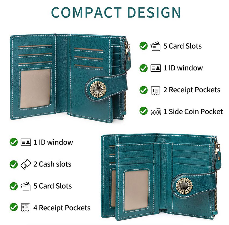 Fashion RFID Wallet Woman Clutch Credit Card Holder