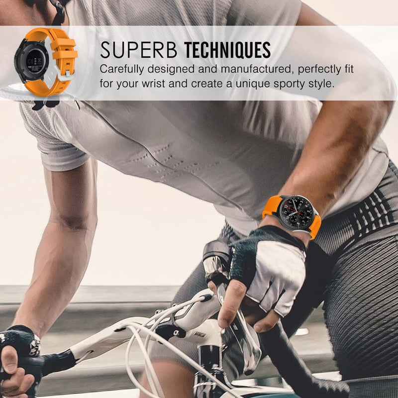 Silicone Strap Compatible with Huawei Watch GT 46mm Smart Watch 22mm