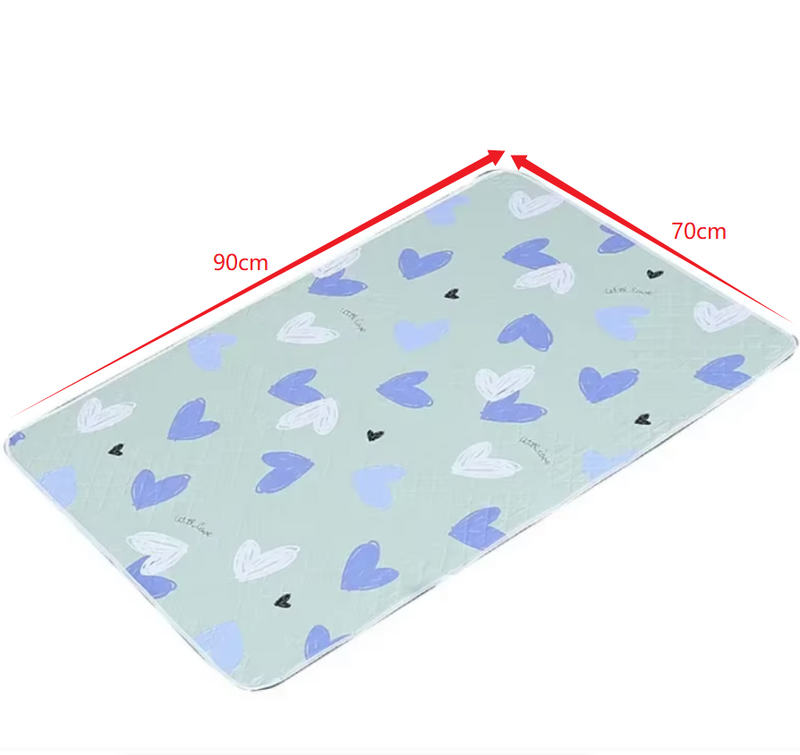Cute Waterproof Washable Mattress Urine Mat for Baby Toddlers Cartoon Bed Protector