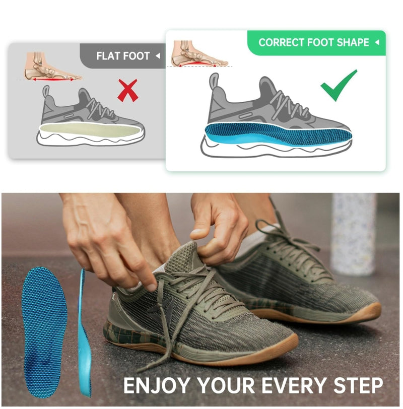 Plantar Fasciitis Insoles Cushioned Arch Support Shoes Insoles Men Woman