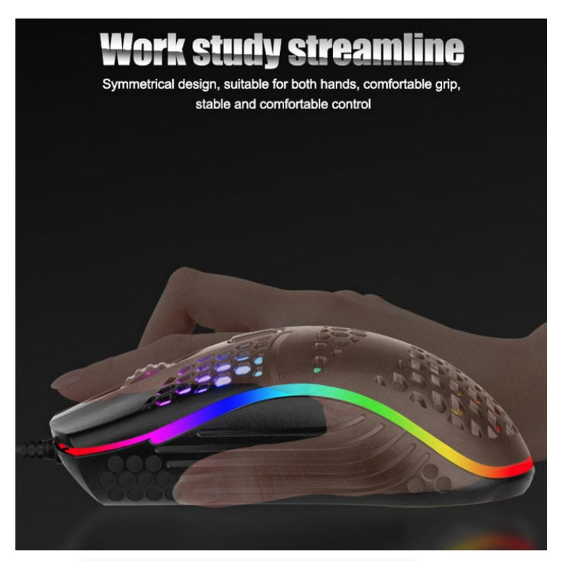 USB Wired Mouse RGB Luminous Gaming Mouse Desktop Laptop Office Computer