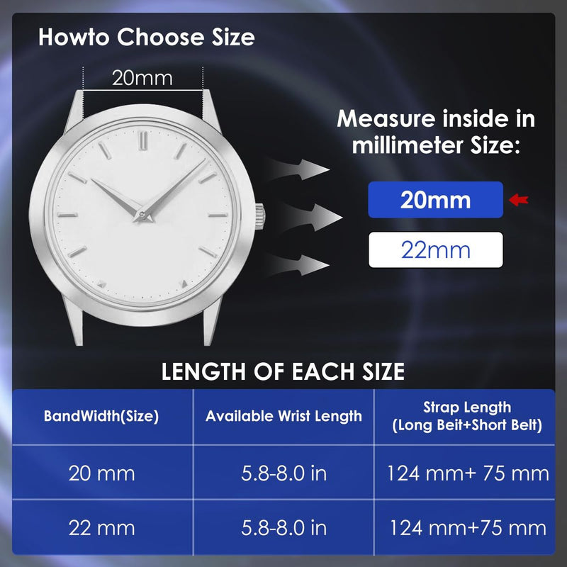 Silicone Watch Bands Stainless Steel Buckle, Sporty Universal Straps-20mm