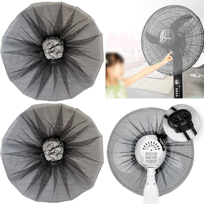 5Piece Washable Fan Safety Covers, Finger Protection Dust Nets For Home Fans