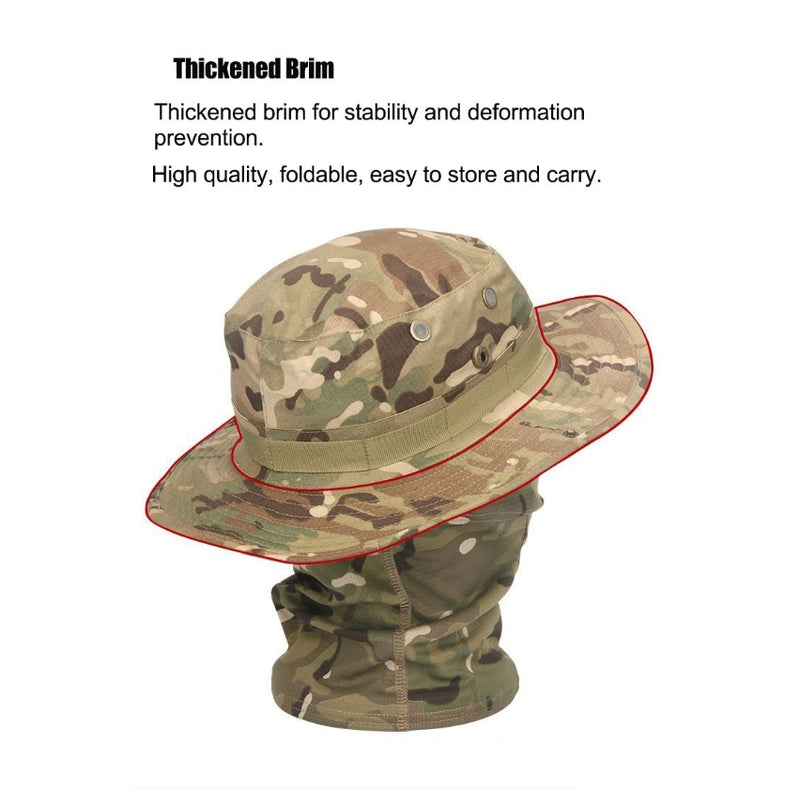 Camouflage Cap Balaclava Hat Suit Foldable Soft Hat Outdoor Hunting Fishing