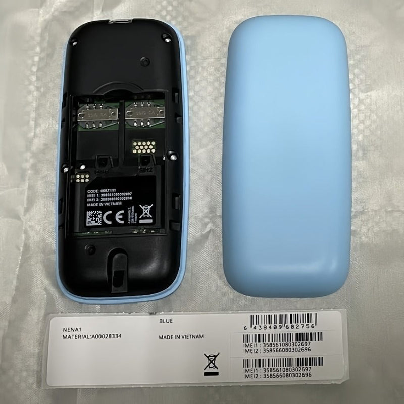 GSM Quad-Band Non-Smartphone Dual SIM Card Phone for Seniors - Blue