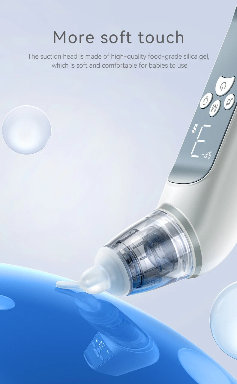 Electric Baby Nasal Aspirator with Music for Efficient Mucus Removal