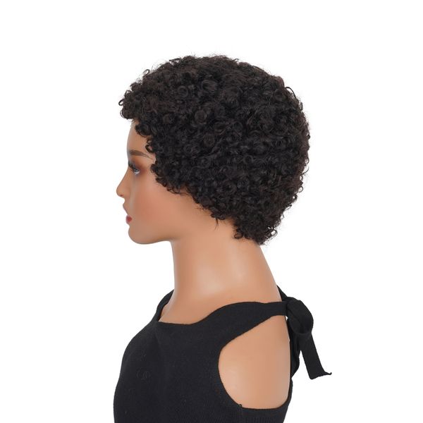 Short Pixie Cut Kinky Wigs