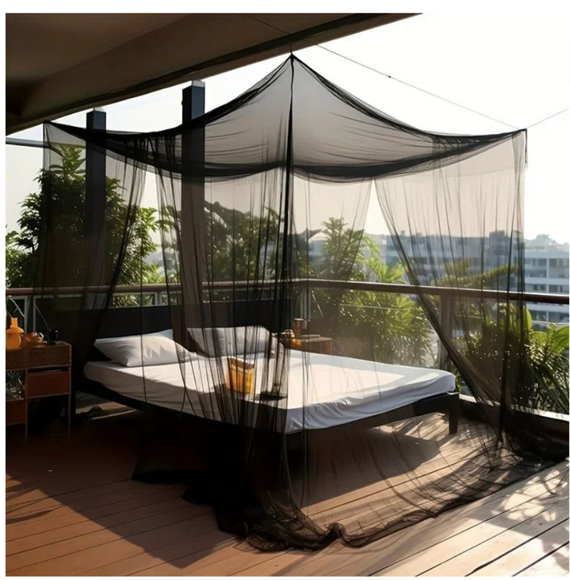 Mosquito Net Floor To Ceiling Bed Curtain Double Opening Mosquito Proof