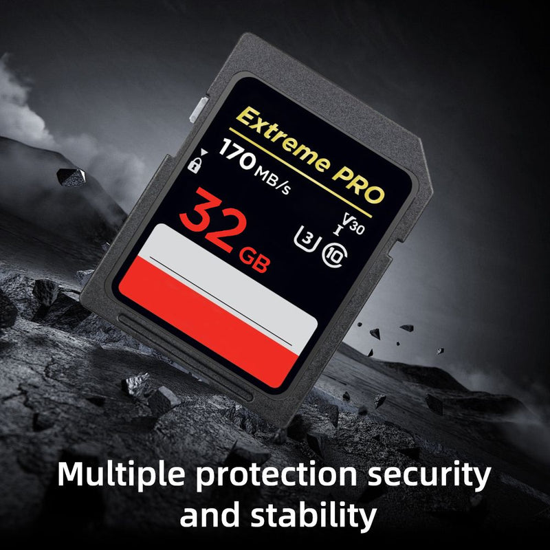 Extreme PRO SD Card 32GB 64GB 128GB Flash Memory Card for Camera