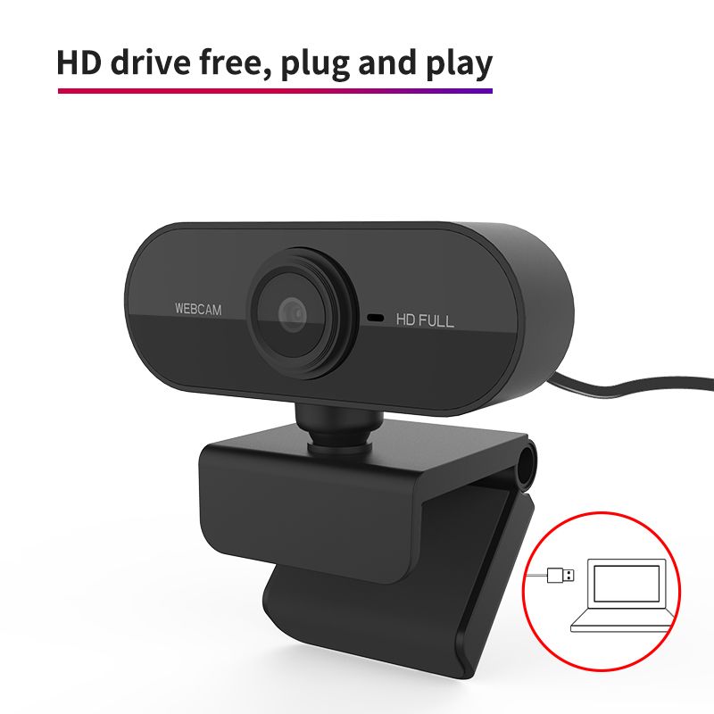 Webcam 1080P Built-in Microphone High-definition USB Camera