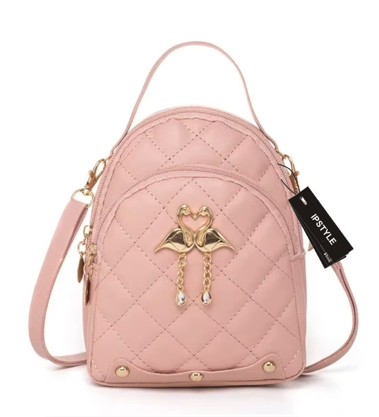 Woman Fashion Backpack Mini Ins Female Handbag Leisure Phone Packs - IPSTYLE