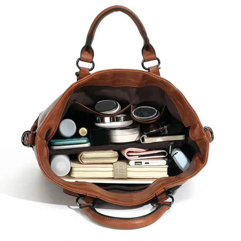Women's Vintage Soft Leather Crossbody Handbag