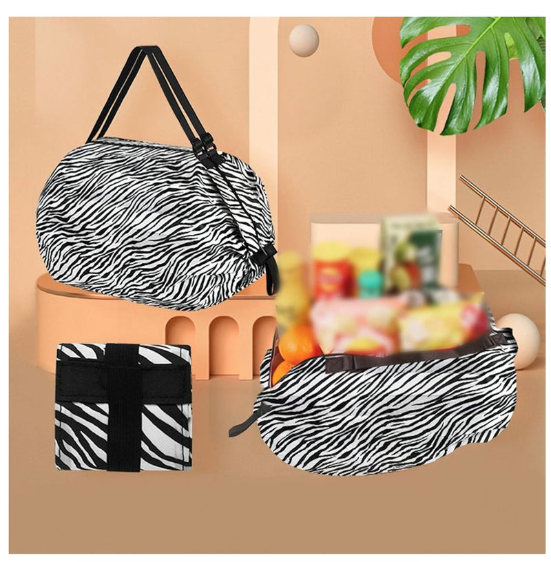Foldable Storage Bag Handbags Large Capacity Shopping Bag Foldable Nylon Bag