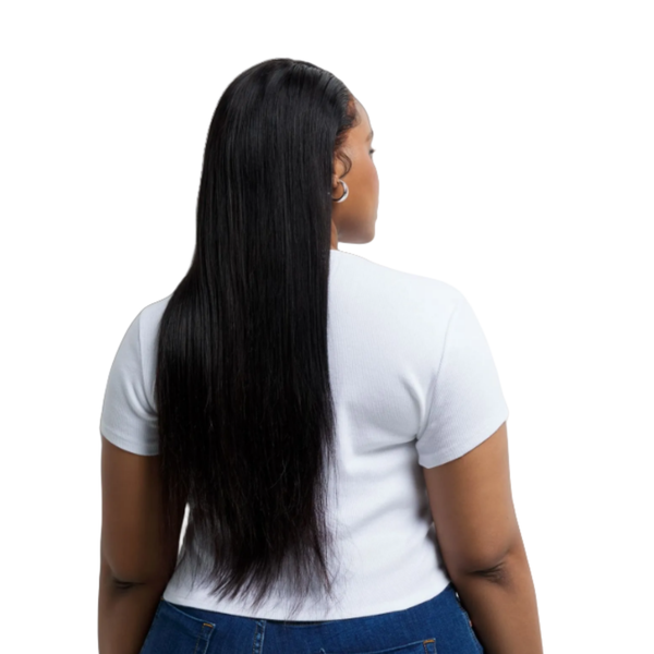 22-Inch Sleek Straight Peruvian Full Frontal Wig
