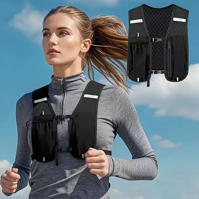Marathon Running Vest With 500ML Soft Water Bottle