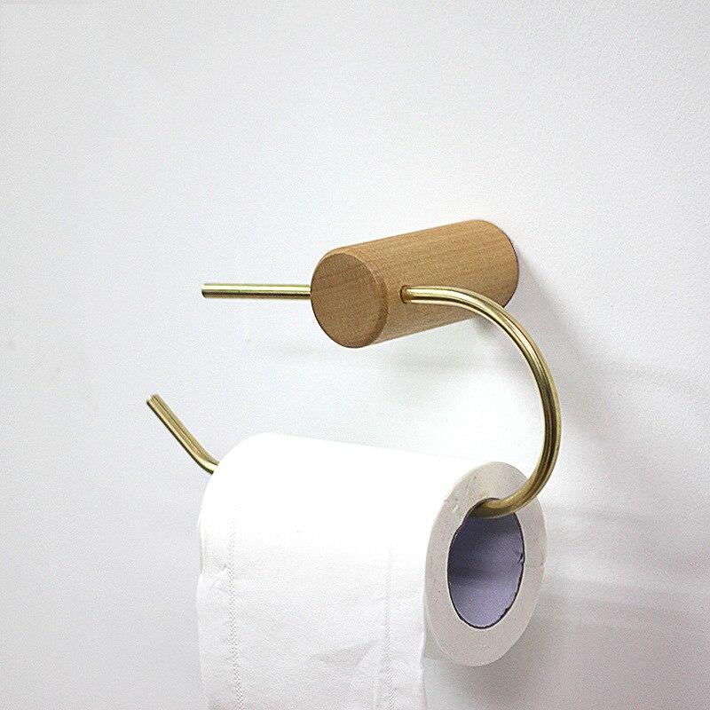 Nordic solid brass bathroom towel hanger