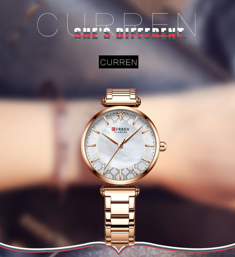 Curren Rose Gold Watch For Women