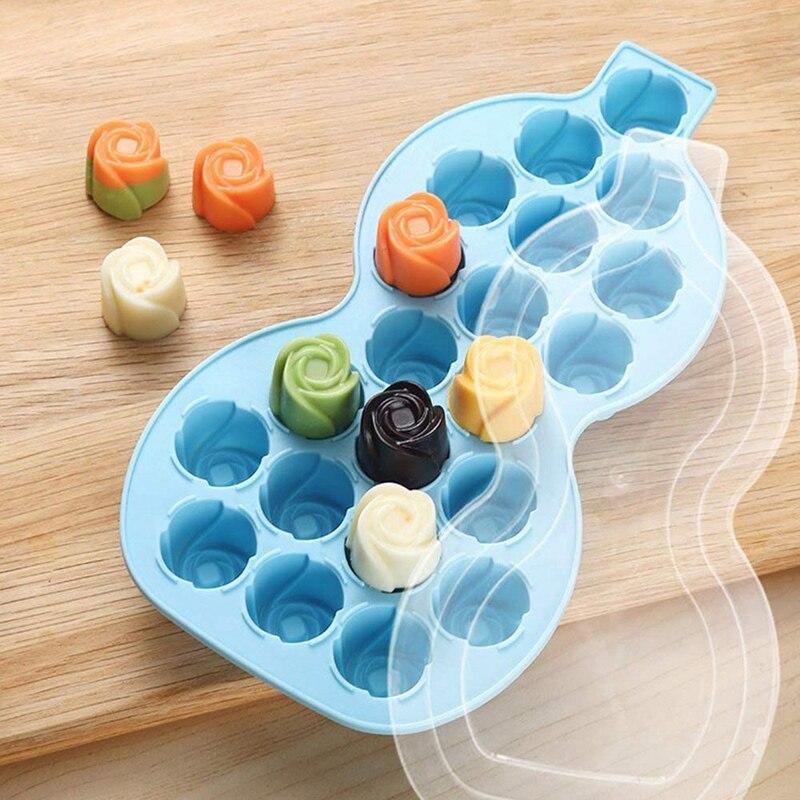Ice cube tray with lid, easy removable silicone ice mold for chilled w