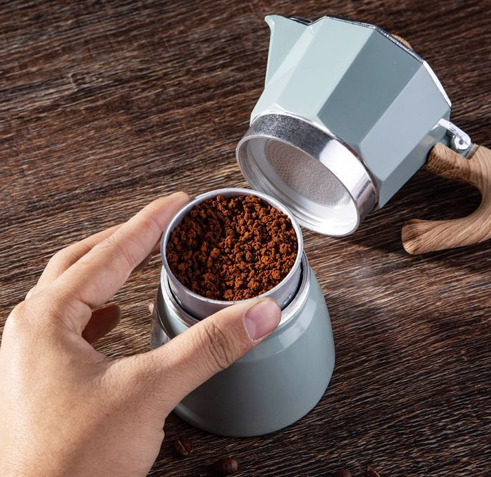 Aluminum Italian Coffee Maker Mocha Espresso Percolator Pan Top Pot 15