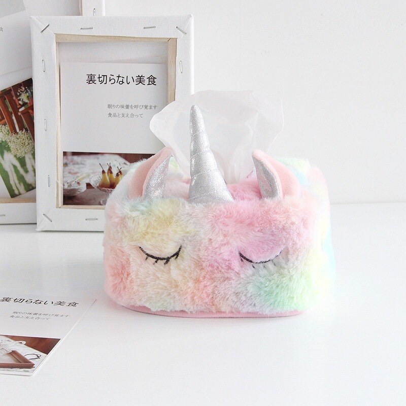 Creative Unicorn 3-piece Napkin Box Pink Rose