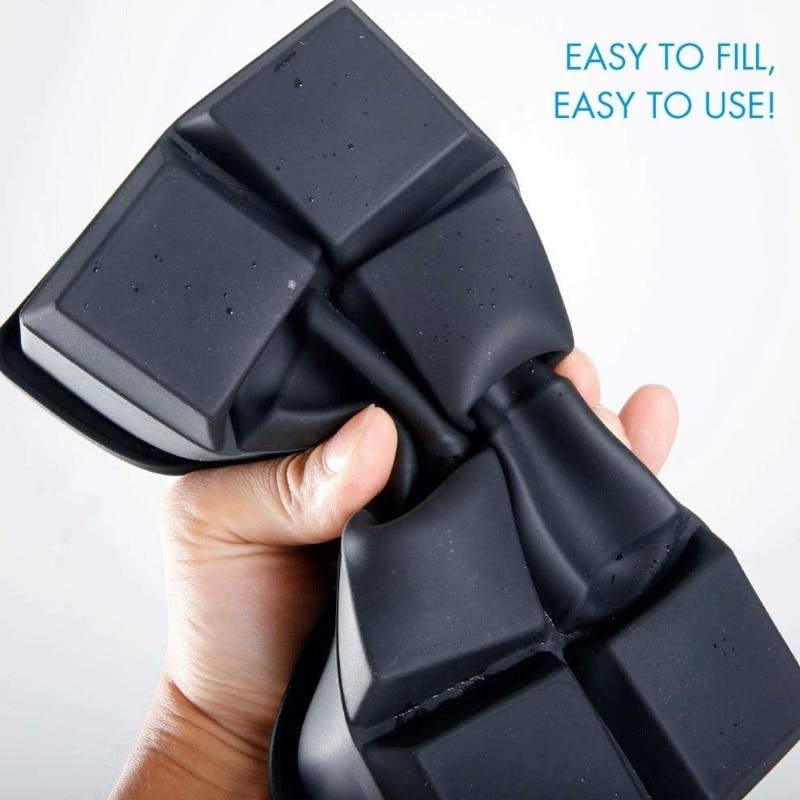 Silicone Ice Cube Mold for Ice Cream Pudding EASY CHOCOLATE SHART SQUA