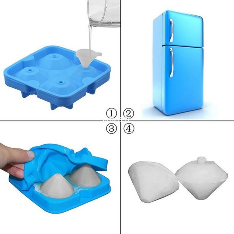 1PC 3D Skull Silicone Ice Cube Making Mold for Ice Cream Mold Chocolate