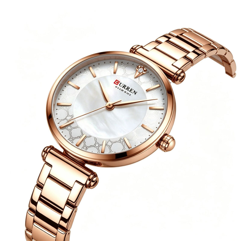 Curren Rose Gold Watch For Women