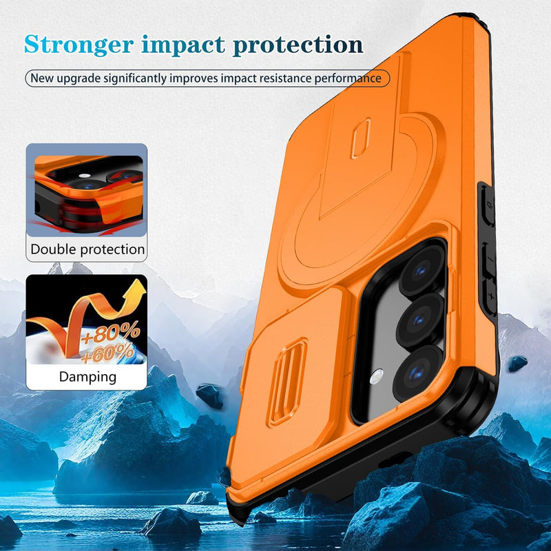 Slide Lens Magnetic Holder Phone Case Compatible With  Samsung Galaxy A56