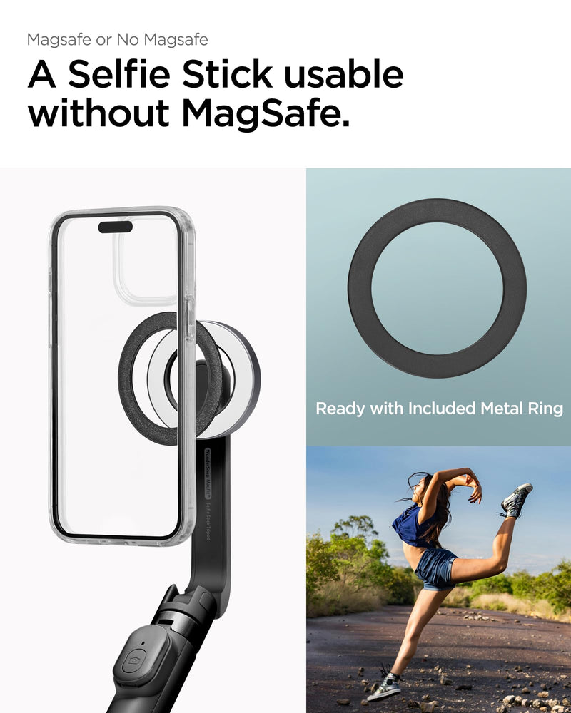 Spigen S571W 24" Magnetic Selfie Stick Tripod Wireless Remote Control for iPhone