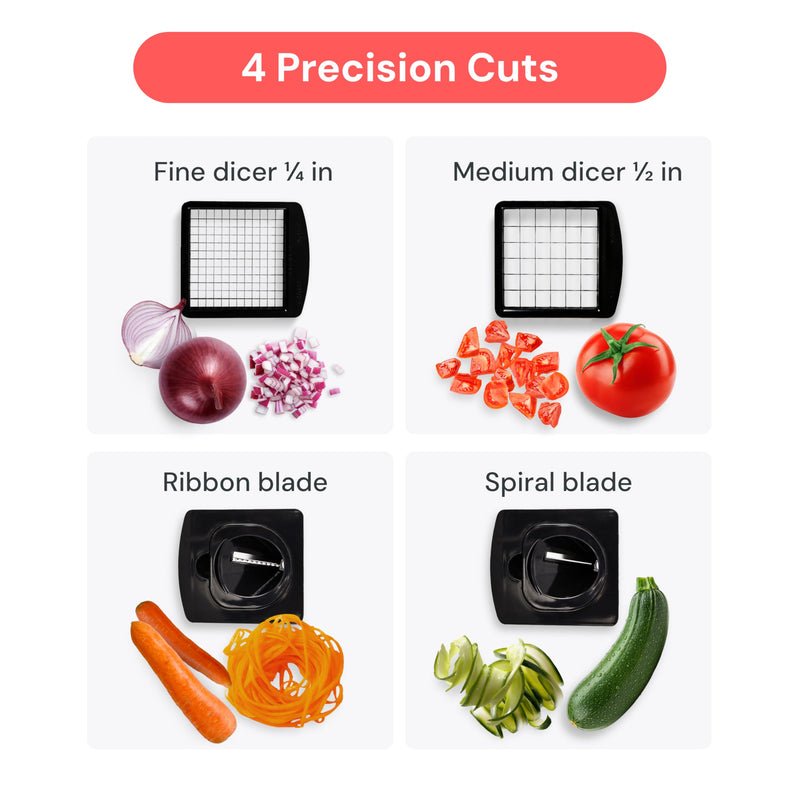 18-in-1 Vegetable Chopper, Multi-Function Food Chopper Dicer Slicer
