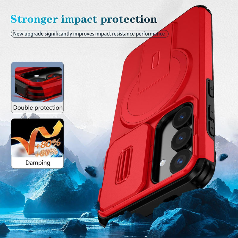 Slide Lens Magnetic Holder  Phone Case Compatible With Samsung Galaxy S26