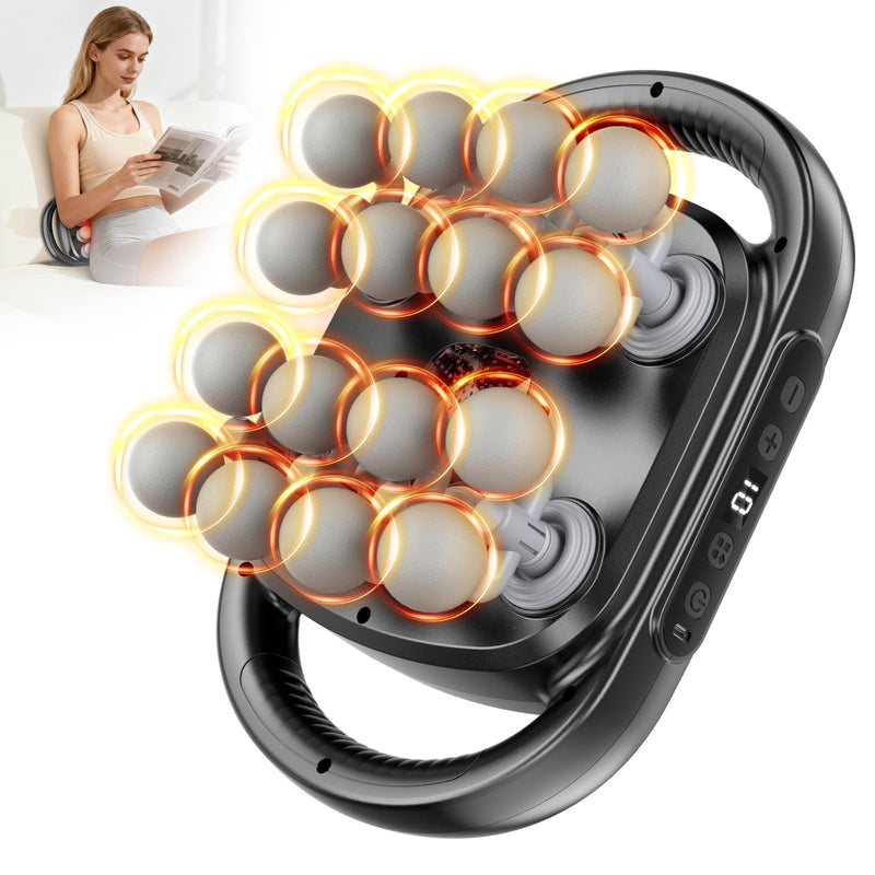 16-Head Deep Tissue Massager, 30 Intensity Levels
