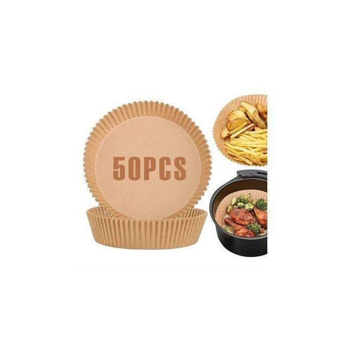 Disposable Air Fryer Paper Liners Round Parchment - 50 PCS