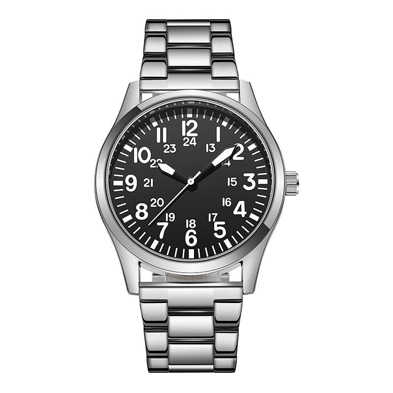 Men's Waterproof Stainless Quartz Watch Fashion Belt Wrist watch