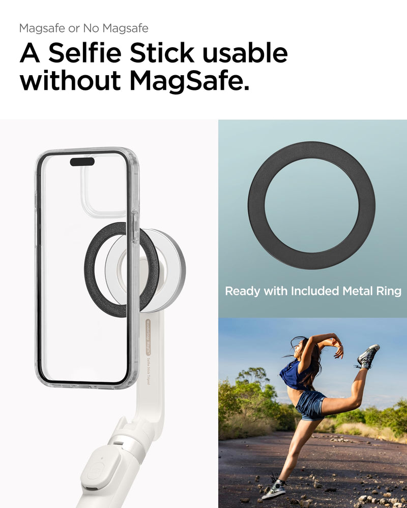 Spigen S571W 24" Magnetic Selfie Stick Tripod Wireless Remote Control for iPhone