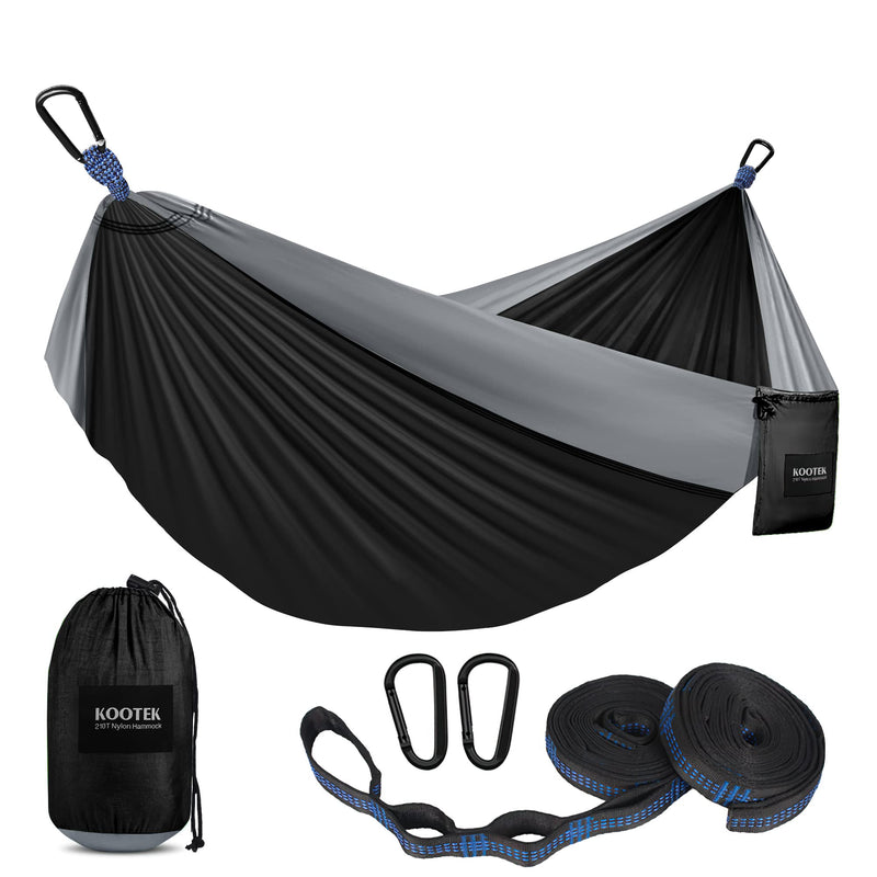 Portable Camping Hammock with Tree Straps, Heavy Duty Double/Single Hammock