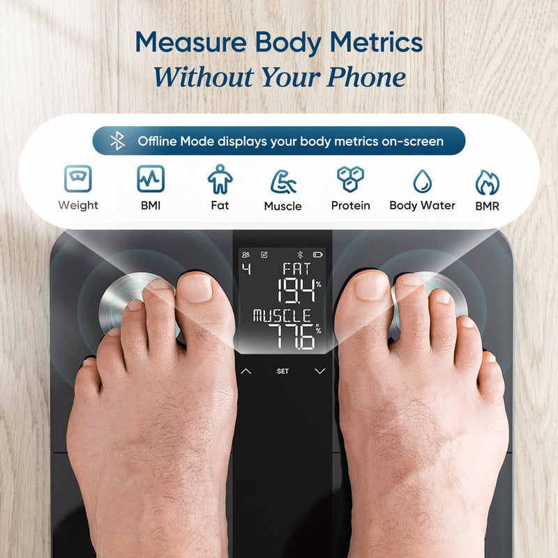 Smart Body Fat Scale with 13 Biometrics,