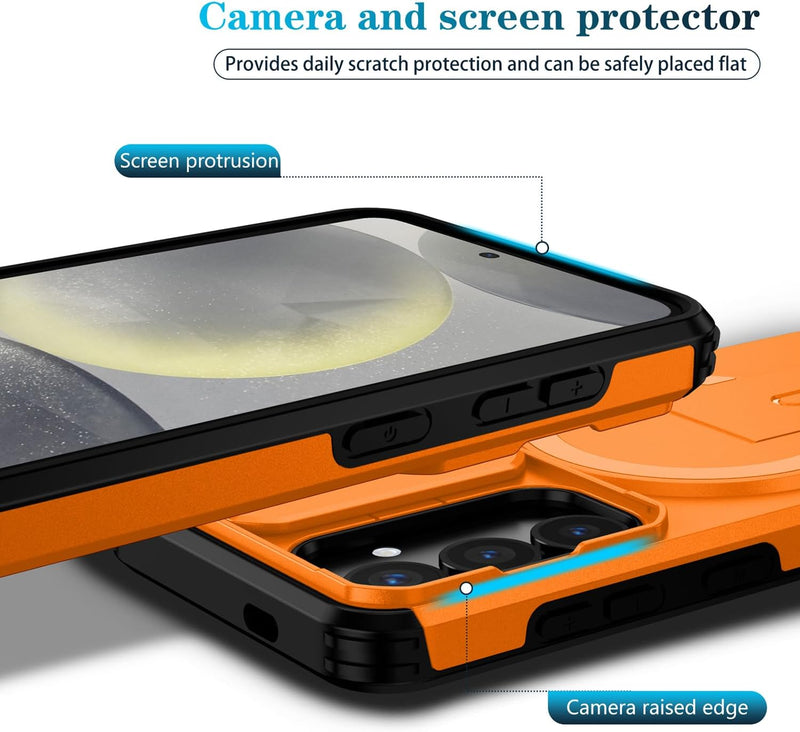 Slide Lens Magnetic Holder  Phone Case Compatible With Samsung Galaxy S26