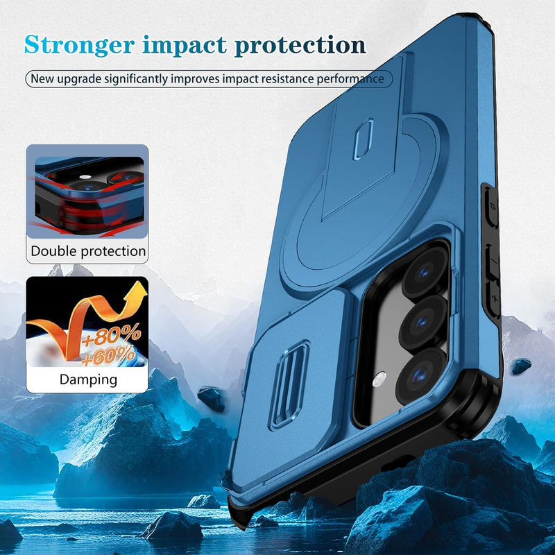 Slide Lens Magnetic Holder Phone Case Compatible With  Samsung Galaxy A56
