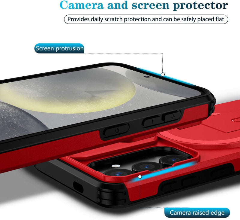 Slide Lens Magnetic Holder  Phone Case Compatible With  Samsung Galaxy S26 Plus