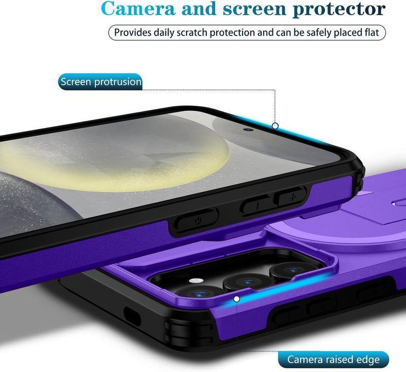Slide Lens Magnetic Holder  Phone Case Compatible With Samsung Galaxy  S25 Fe