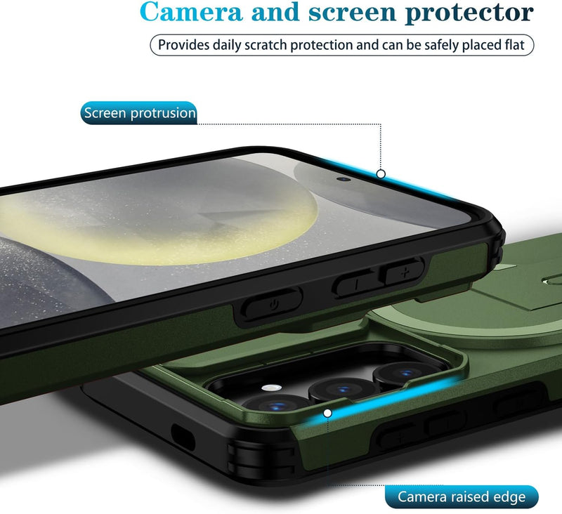 Slide Lens Magnetic Holder  Phone Case Compatible With  Samsung Galaxy S26 Plus