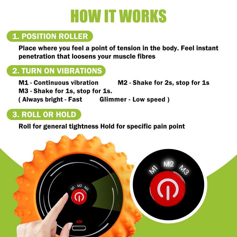 3-Speed Vibrating Foam Roller with Bluetooth Speaker
