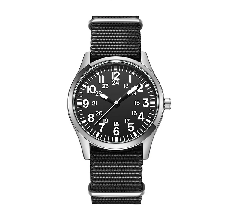 Men's Waterproof Stainless Quartz Watch Fashion Belt Wrist watch
