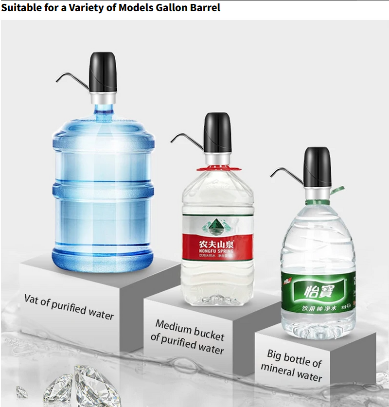 Electric Water Dispenser USB Charging Water Bottle Pump