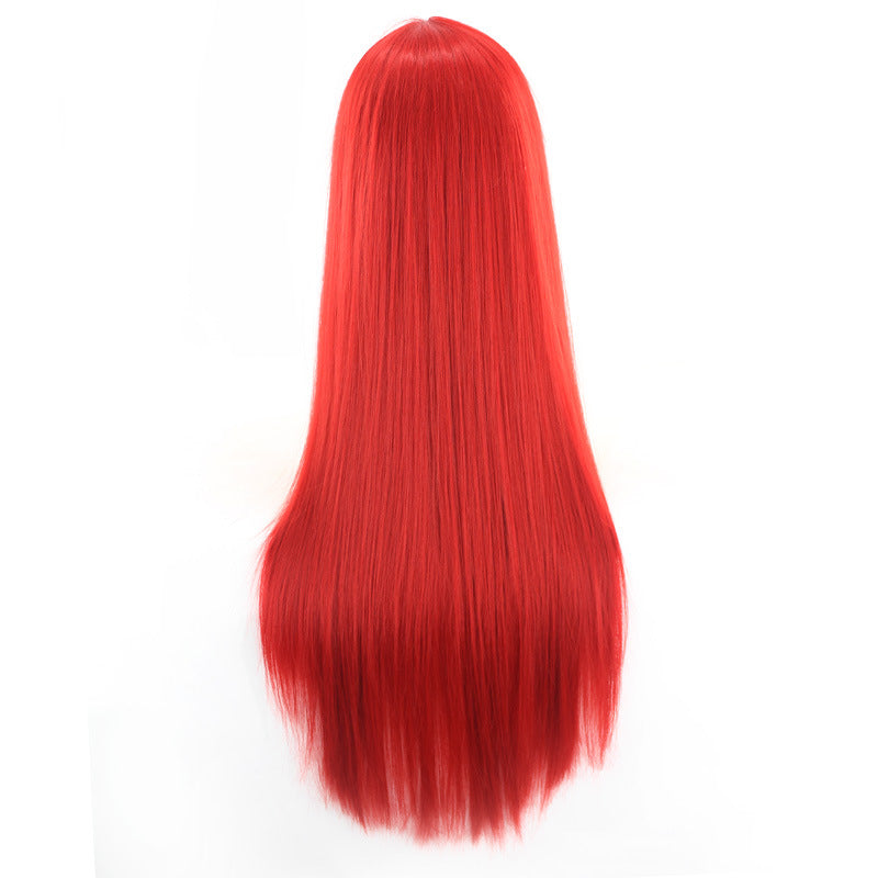 Straight Wig for Woman, 220g Synthetic Cosplay Wig - 70cm Long