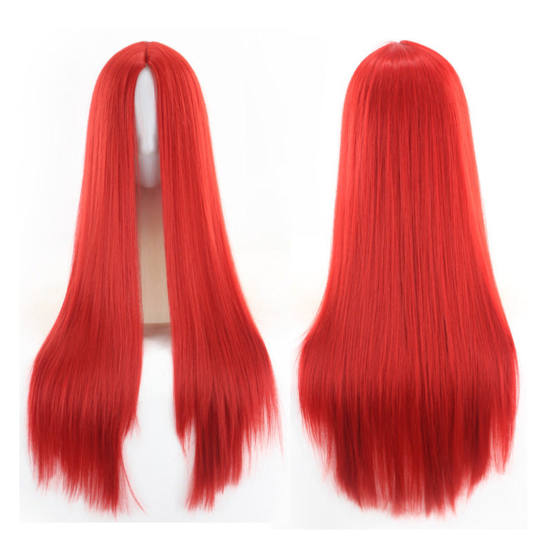 Straight Wig for Woman, 220g Synthetic Cosplay Wig - 70cm Long