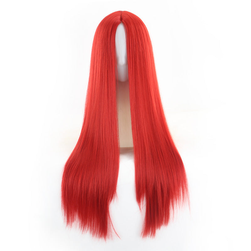 Straight Wig for Woman, 220g Synthetic Cosplay Wig - 70cm Long