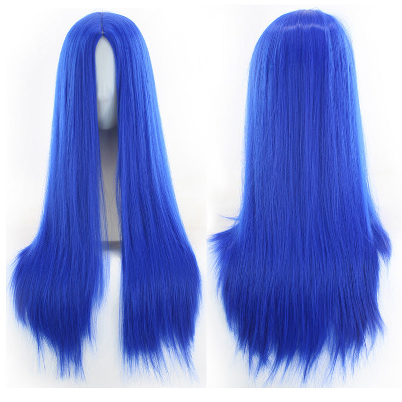Straight Wig for Woman, 220g Synthetic Cosplay Wig - 70cm Long